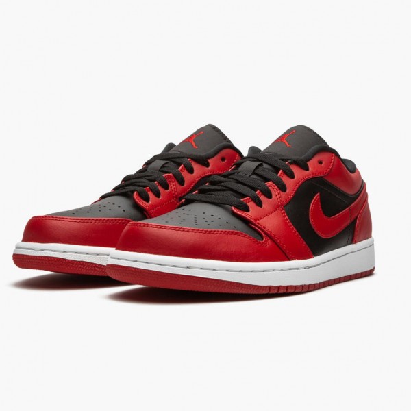 Damen/Herren Nike Jordan 1 Retro Low Reverse Bred 553558-606 Schuhe