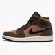 Damen/Herren Nike Jordan 1 Mid SE Dark Chocolate DC7294-200 Schuhe