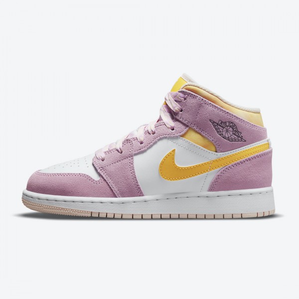 Damen Nike Jordan 1 Mid SE GS Arctic Rosa DC9517-600 Schuhe