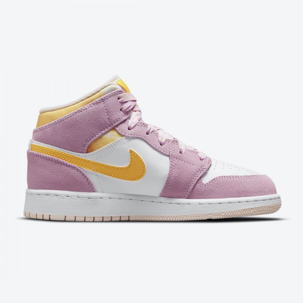 Damen Nike Jordan 1 Mid SE GS Arctic Rosa DC9517-600 Schuhe