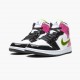 Herren Nike Jordan 1 Mid Weiß Schwarz Cyber Rosa CZ9834-100 Schuhe