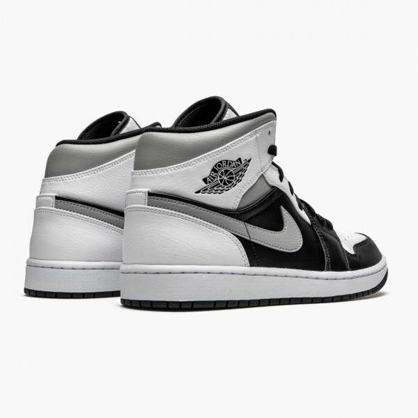 Damen/Herren Nike Jordan 1 Mid Weiß Shadow 554724-073 Schuhe