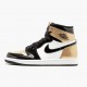 Damen/Herren Nike Jordan 1 Retro Gold Toe 861428-007 Schuhe