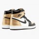 Damen/Herren Nike Jordan 1 Retro Gold Toe 861428-007 Schuhe