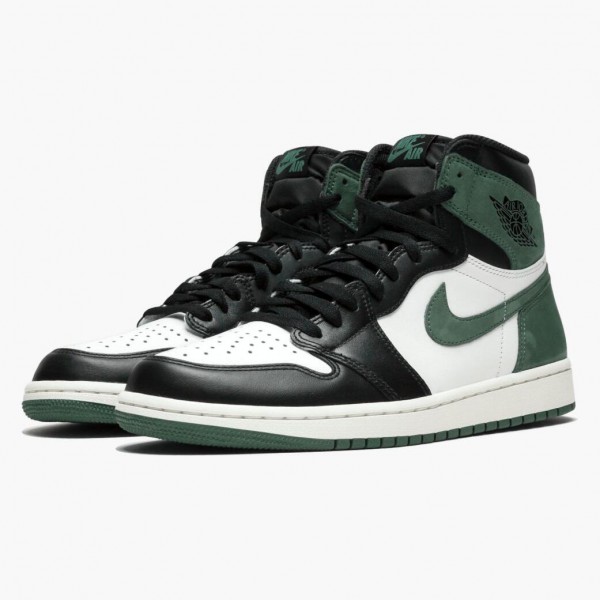 Damen/Herren Nike Jordan 1 Retro High Clay Grün 555088-135 Schuhe