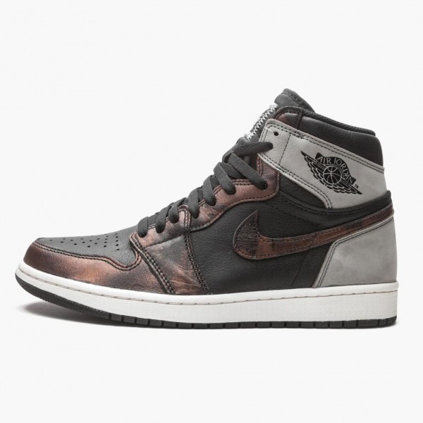 Damen/Herren Nike Jordan 1 Retro High Light Army Rust Shadow Patina 555088-033 Schuhe