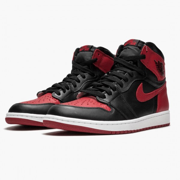 Damen/Herren Nike Jordan 1 Retro High OG Banned Bred 555088-001 Schuhe