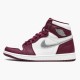 Damen/Herren Nike Jordan 1 Retro High OG Bordeaux 555088-611 Schuhe