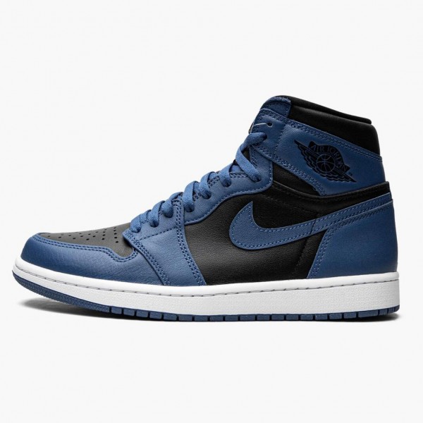 Damen/Herren Nike Jordan 1 Retro High OG Dark Marina Blau 555088-404 Schuhe