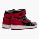 Herren Nike Jordan 1 Retro High OG Patent Bred Rot 555088-063 Schuhe