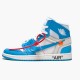 Damen/Herren Nike Jordan 1 Retro High Off-Weiß University Blau AQ0818-148 Schuhe