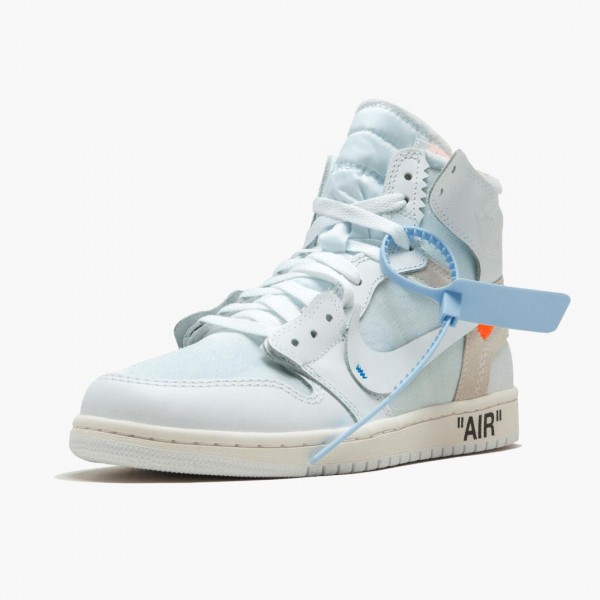 Herren Nike Jordan 1 Retro High Off-Weiß Weiß AQ0818-100 Schuhe