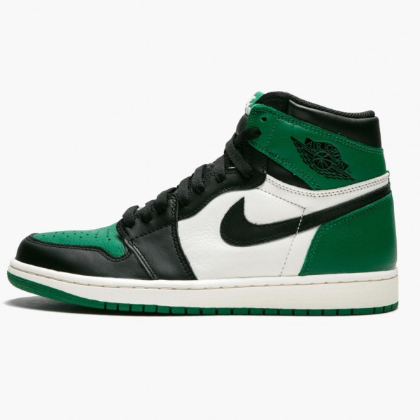 Damen/Herren Nike Jordan 1 Retro High Pine Grün 555088-302 Schuhe