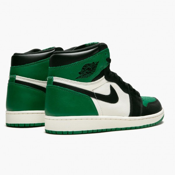 Damen/Herren Nike Jordan 1 Retro High Pine Grün 555088-302 Schuhe