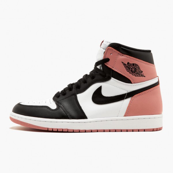 Damen/Herren Nike Jordan 1 Retro High Rust Rosa 861428-101 Schuhe