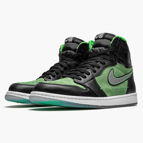 Damen/Herren Nike Jordan 1 Retro High Zoom Zen Grün CK6637-002 Schuhe