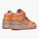 Damen/Herren Nike Jordan 1 Mid Apricot Orange Apricot Agate Terra Blush DH4270-800 Schuhe