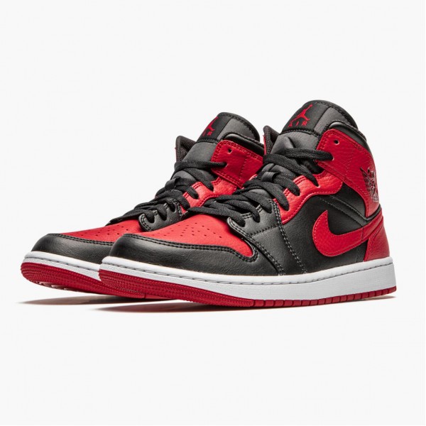 Damen/Herren Nike Jordan 1 Mid Banned 2020 554724-074 Schuhe