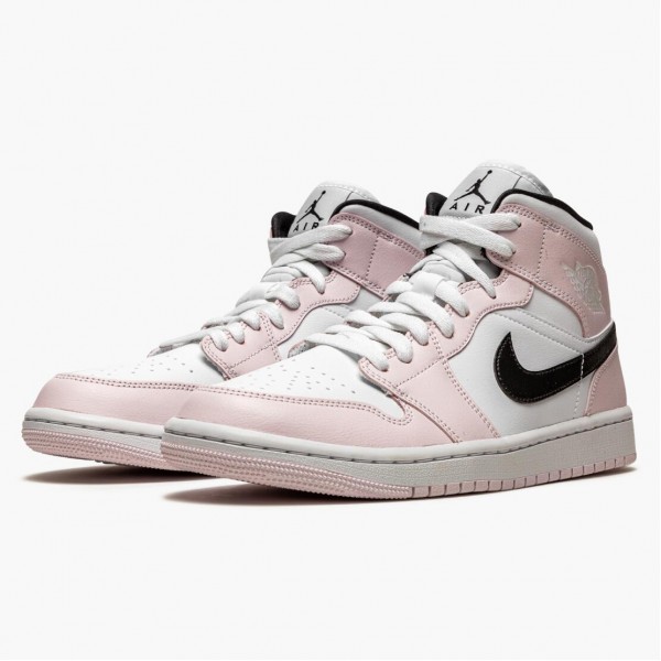 Damen Nike Jordan 1 Mid Barely Rose BQ6472-500 Schuhe