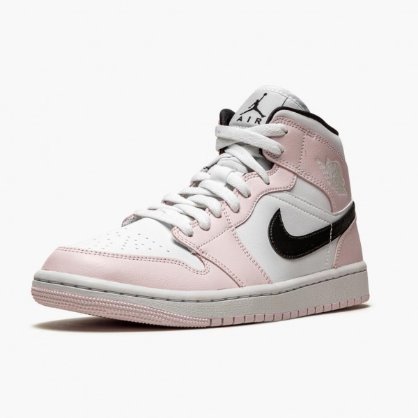 Damen Nike Jordan 1 Mid Barely Rose BQ6472-500 Schuhe