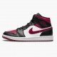 Herren Nike Jordan 1 Mid Bred Toe 554724-066 Schuhe