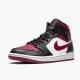 Herren Nike Jordan 1 Mid Bred Toe 554724-066 Schuhe