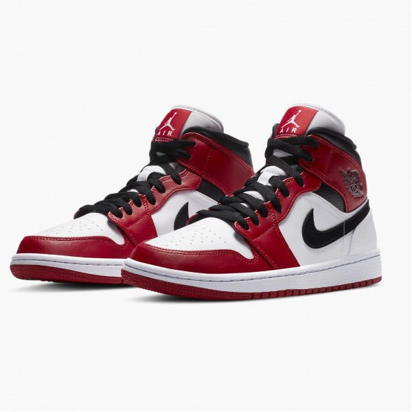 Damen/Herren Nike Jordan 1 Mid Chicago 2020 554724-173 Schuhe