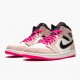 Damen/Herren Nike Jordan 1 Mid Crimson Tint 852542-801 Schuhe