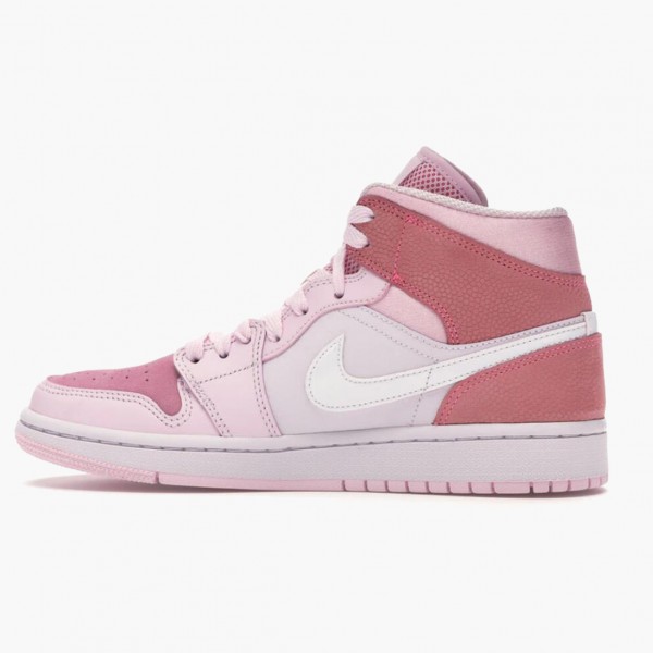 Damen Nike Jordan 1 Mid Digital Rosa CW5379-600 Schuhe