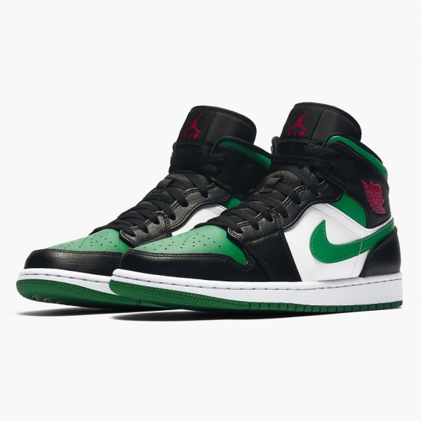 Herren Nike Jordan 1 Mid Pine Grün 554724-067 Schuhe