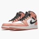 Herren Nike Jordan 1 Mid Rosa Quartz 555112-603 Schuhe