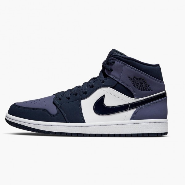 Damen/Herren Nike Jordan 1 Mid Sanded Lila 554724-445 Schuhe