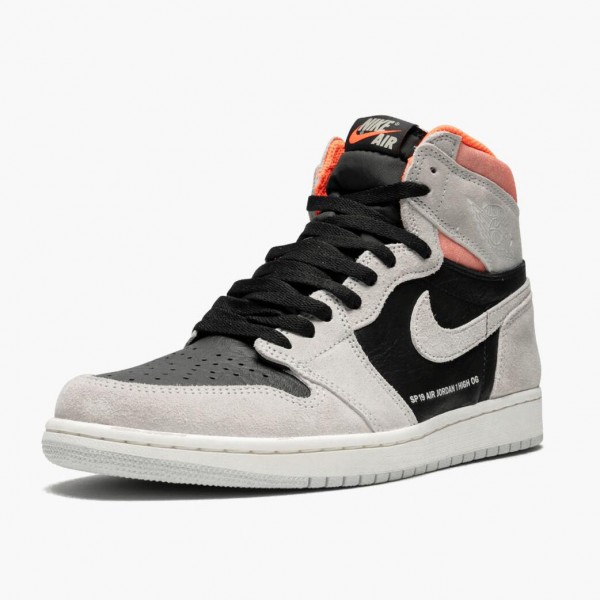 Herren Nike Jordan 1 Retro High Neutral Grey 555088-018 Schuhe