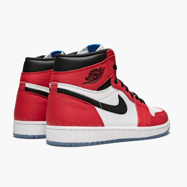 Herren Nike Jordan 1 Retro High Spider Man Origin Story 555088-602 Schuhe