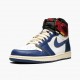 Herren Nike Jordan 1 Retro High Union Los Angeles Storm Blau BV1300-146 Schuhe