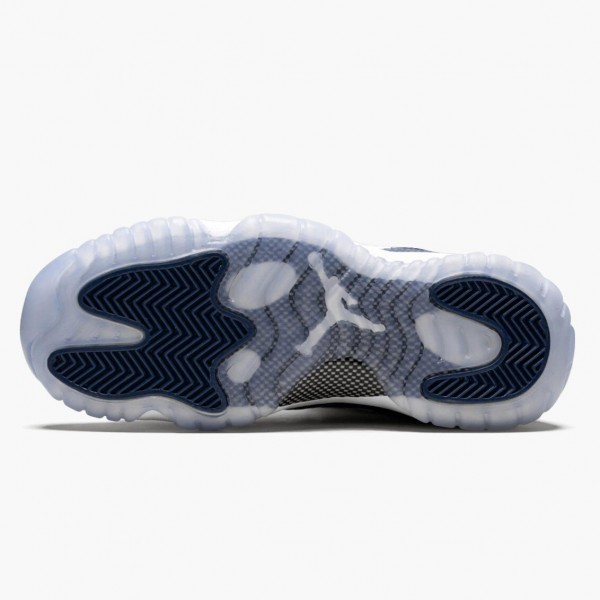 Herren Nike Jordan 11 Low Navy Snakeskin CD6847-102 Schuhe