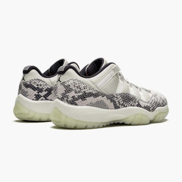 Damen/Herren Nike Jordan 11 Retro Low Snake Light Bone CD6846-002 Schuhe