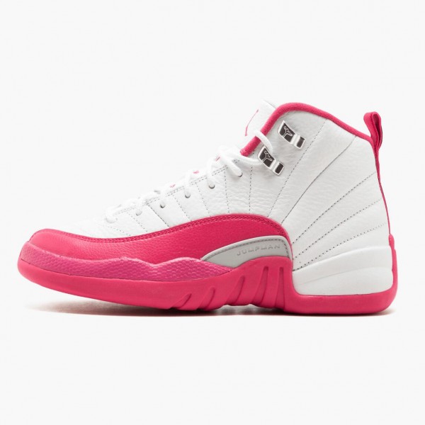 Damen Nike Jordan 12 Retro Dynamic Rosa 510815-109 Schuhe