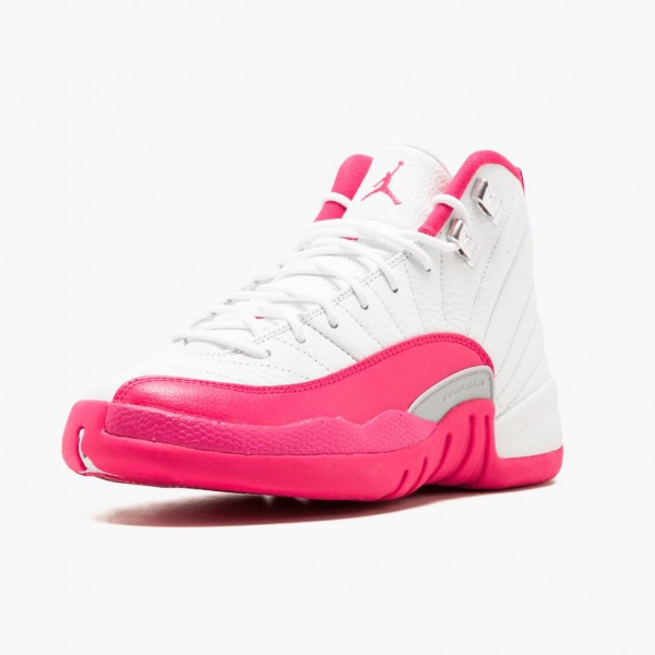 Damen Nike Jordan 12 Retro Dynamic Rosa 510815-109 Schuhe