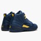 Herren Nike Jordan 12 Retro Michigan BQ3180-407 Schuhe