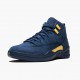 Herren Nike Jordan 12 Retro Michigan BQ3180-407 Schuhe