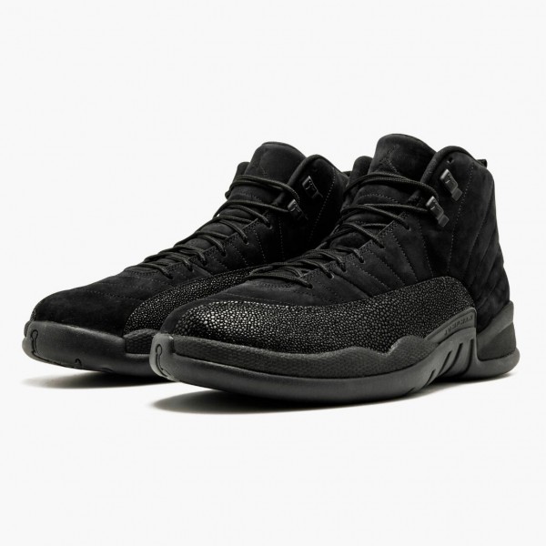 Herren Nike Jordan 12 Retro OVO Schwarz 873864-032 Schuhe