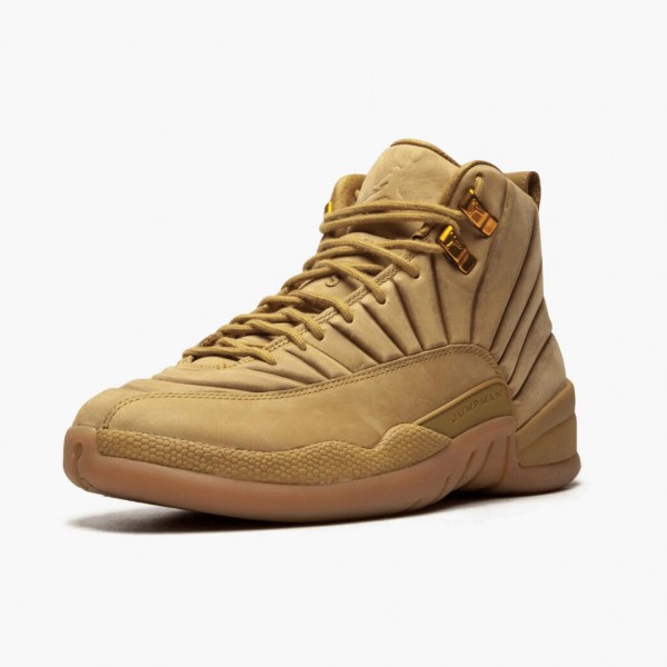 Herren Nike Jordan 12 Retro PSNY Wheat AA1233-700 Schuhe