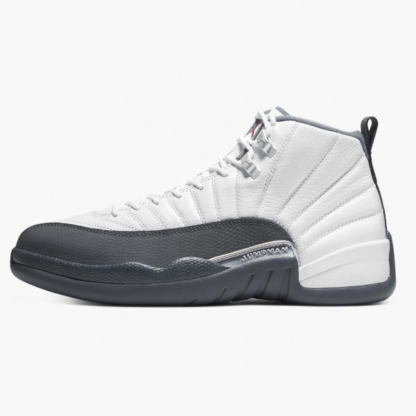 Herren Nike Jordan 12 Retro Weiß Dark Grey 130690-160 Schuhe