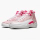 Damen Nike Jordan 12 Retro GS Arctic Rosa 510815-101 Schuhe