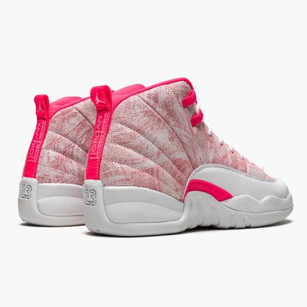 Damen Nike Jordan 12 Retro GS Arctic Rosa 510815-101 Schuhe