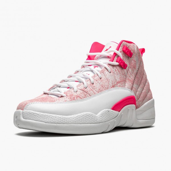 Damen Nike Jordan 12 Retro GS Arctic Rosa 510815-101 Schuhe