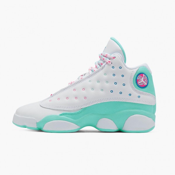 Damen Nike Jordan 13 Retro Aurora Grün 439358-100 Schuhe