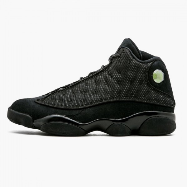 Herren Nike Jordan 13 Retro Schwarz Cat 414571-011 Schuhe