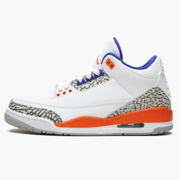 Damen/Herren Nike Jordan 3 Retro Knicks 136064-148 Schuhe